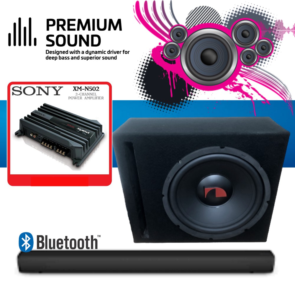 Premium Sound Nakamichi Gaming Subwoofer Speaker 12 With Sony Amplifier 500w For Pc Home Car Woofer Amp Shopee Malaysia