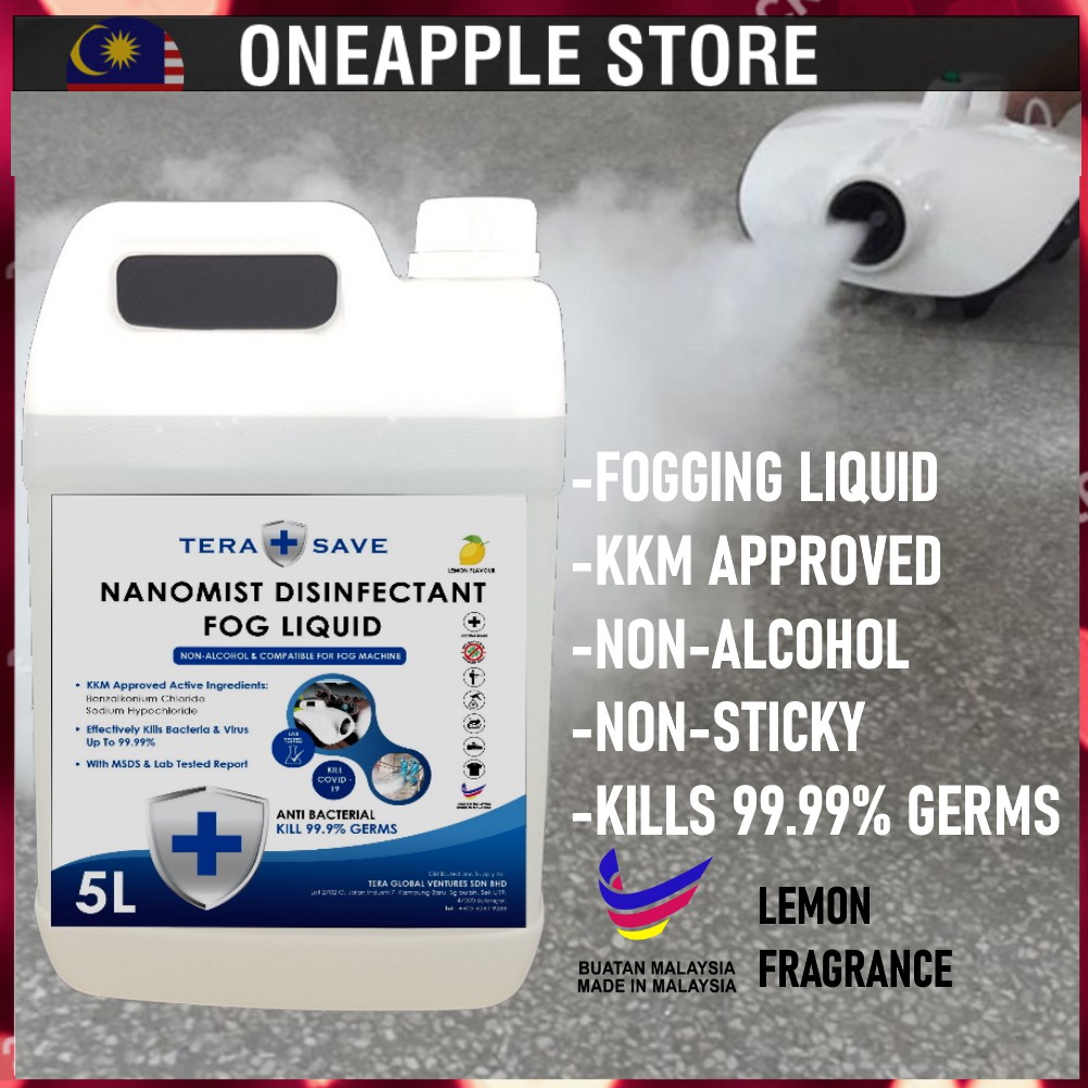 Nanomist Fog Liquid Fogging Disinfection Liquid 5 LITRE non alcohol