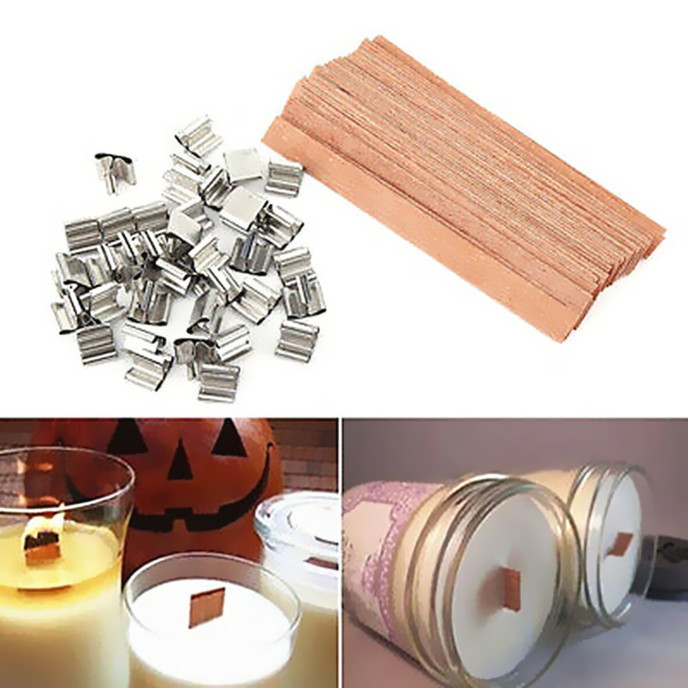 200 PCS Candle Wick Sustainer Tabs Metal 14mm for Paraffin Wax Soy Beeswax Candle Making 200 ft Braided Candle Wicks 100% Cotton 12 Inch 45 Ply for Candle Pillars in 4 3/4 Inch Dia Sold Separately 