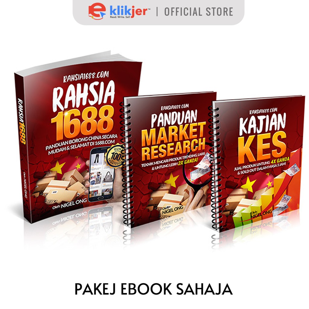 Buy [Versi 2021] Ebook Rahsia 1688 - Panduan Borong China Secara 