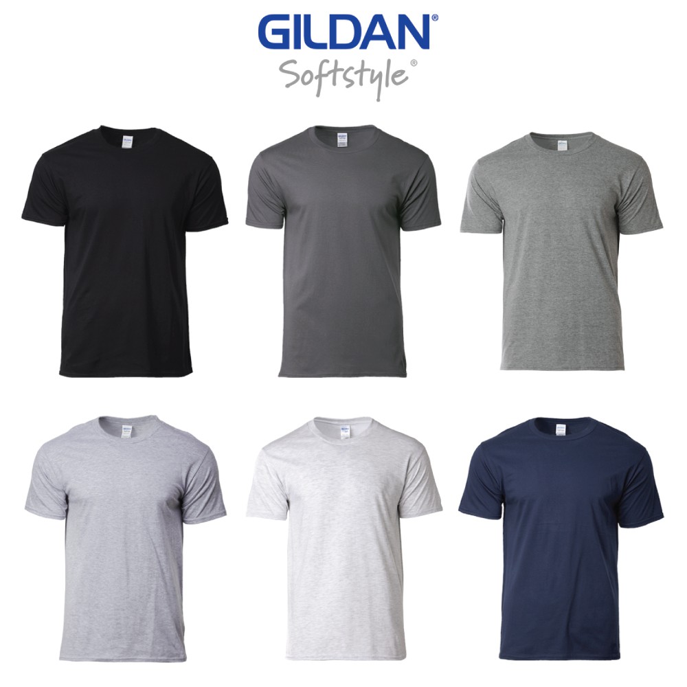 Download Gildan Soft Style 100% Cotton Plain Round Neck T-shirt ...