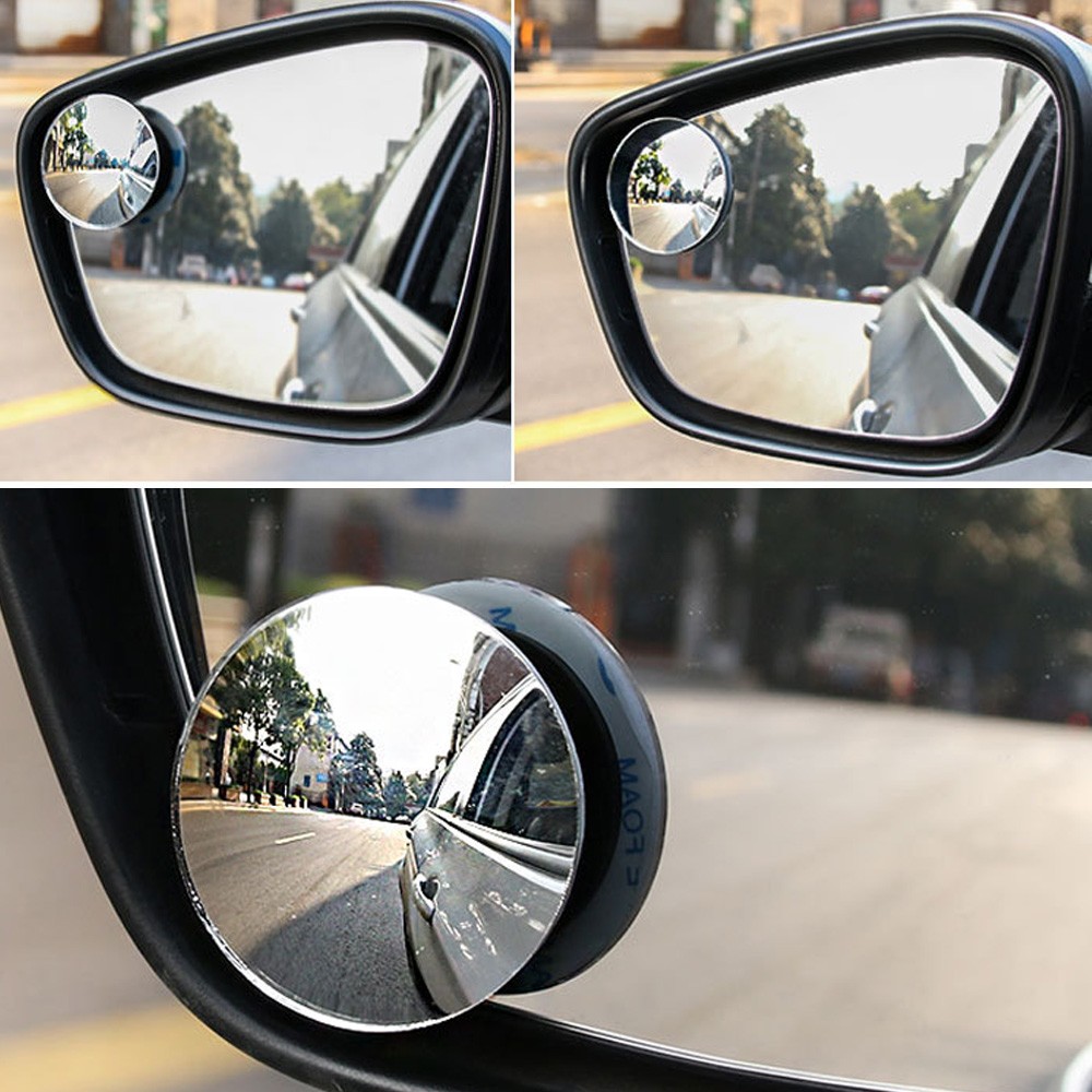 2X Clip On Blind Spot Convex Wide Rear View Angle Auxiliary Car Parking Mirrors