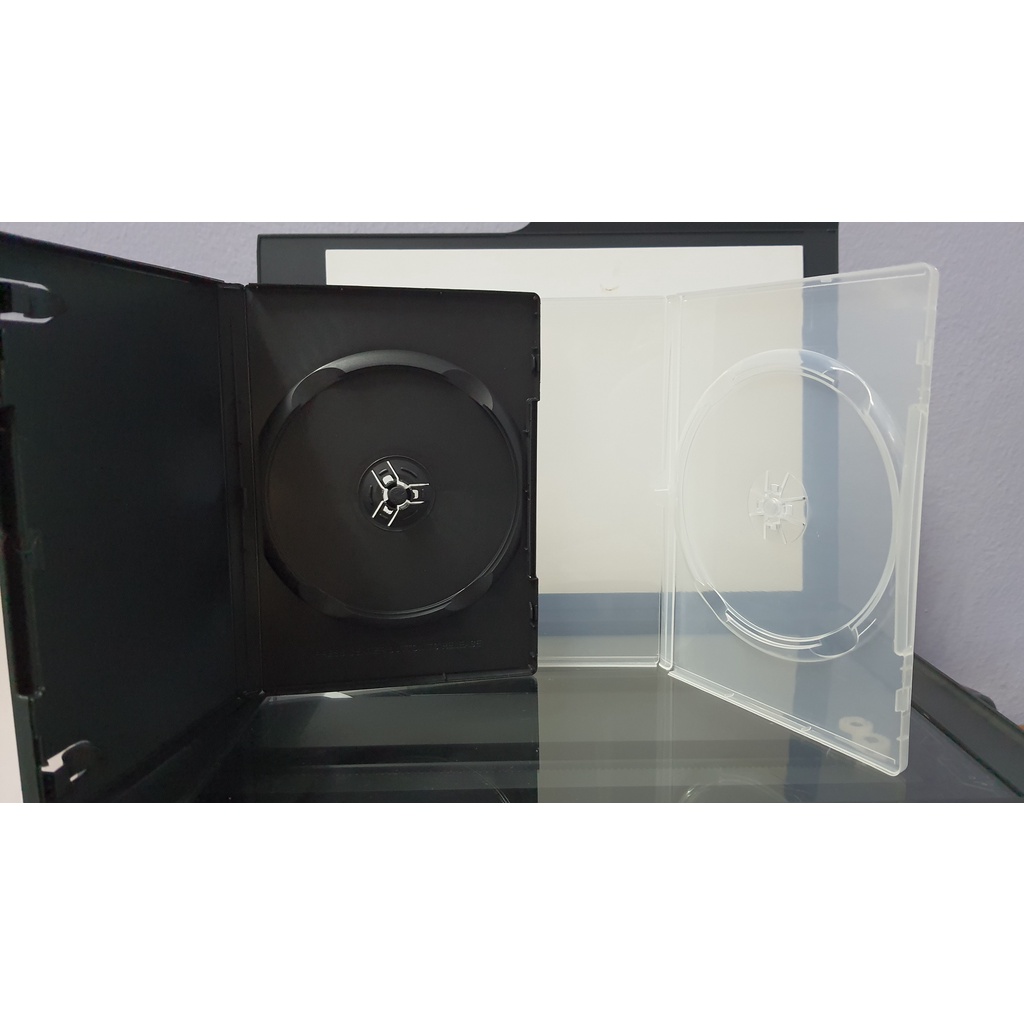 Single Disc 14MM DVD Disc Case Casing Black or White Color (Ready Stock
