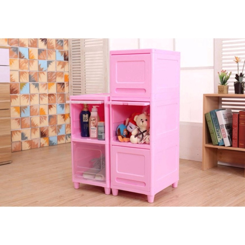 [READY STOCK] 3Tier Multifunctional Storage Drawer (Pink) Shopee Malaysia