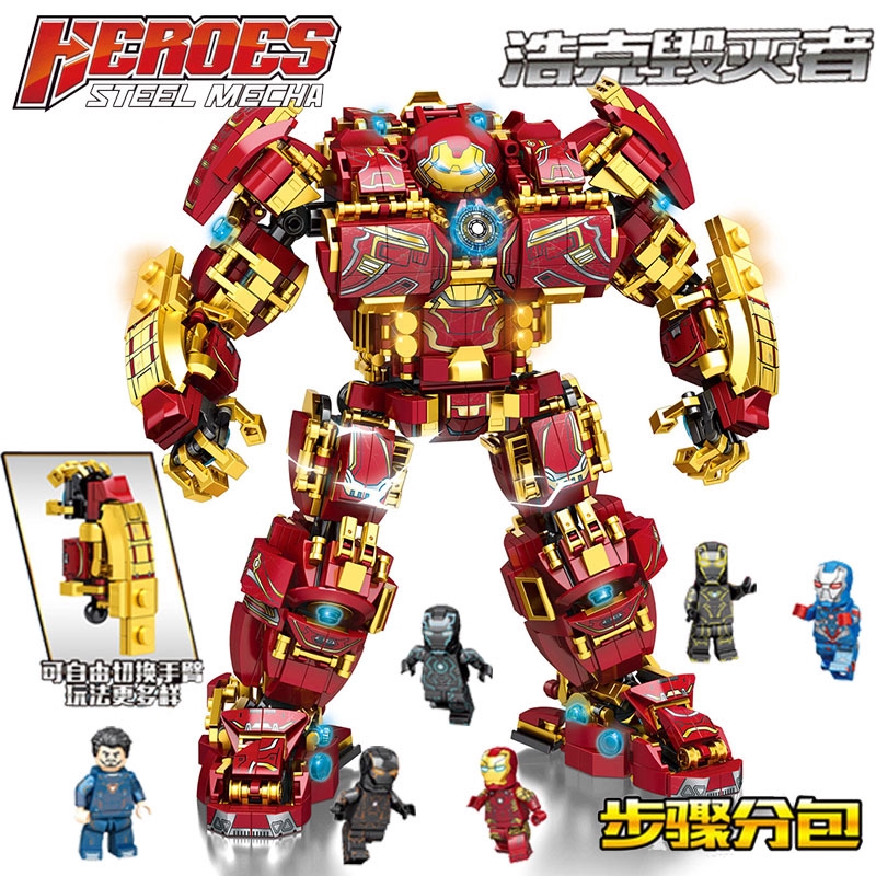 lego avengers iron man robot