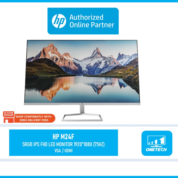 HP M24F / M22F FHD IPS LED Monitor (24"/21.5"/HDMI/VGA/75Hz/5MS/Freesync/Borderless) Shopee