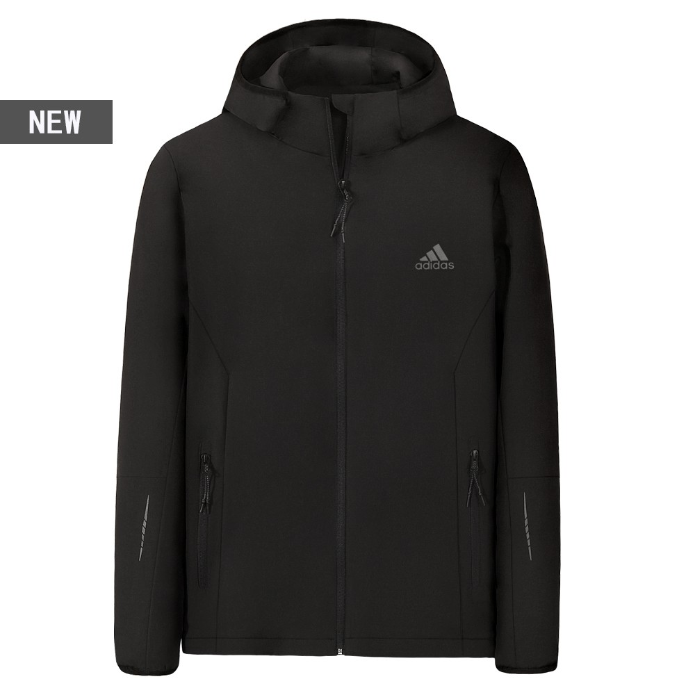 plain black adidas jacket