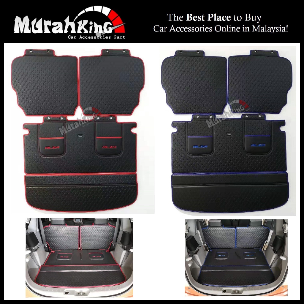 Perodua Alza Leather Rear Boot Cargo Car Floor Mats Trunk 