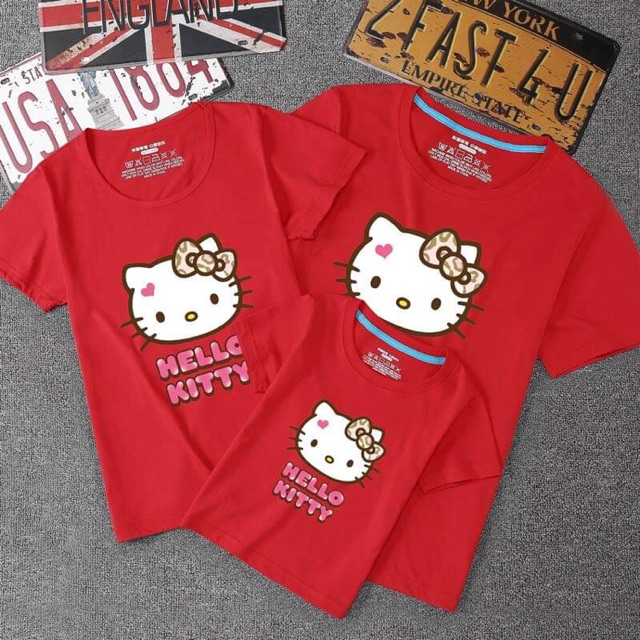 Hello Kitty Red Tshirts ( Couple / Family CNY Shirts ) | Shopee Malaysia
