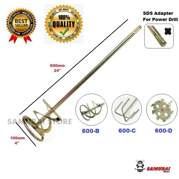 24"/ 600mm SDS Heavy Duty Cement Paint Plaster Mixer Shopee Malaysia