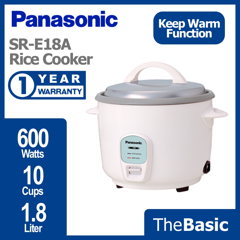 Panasonic 1 8l Conventional Rice Cooker Periuk Nasi Sr E18a Sre18a Shopee Malaysia