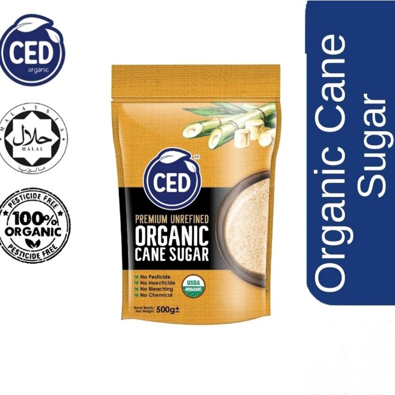  New Packing CED 100 Organic Cane Sugar 850G 500G Shopee Malaysia