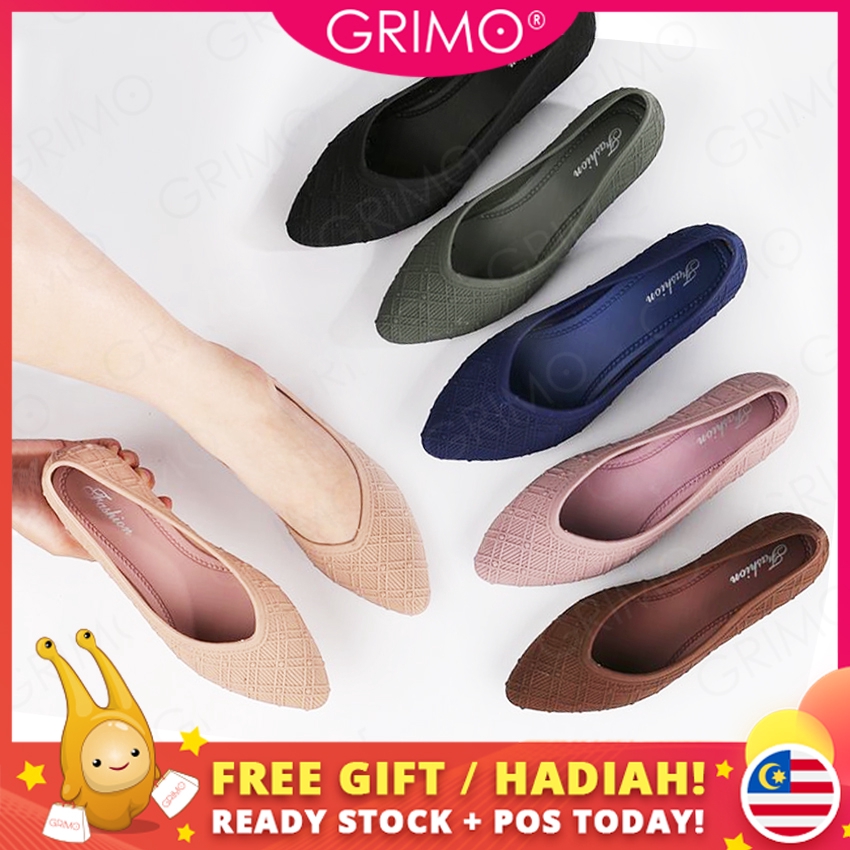 READY STOCK💝GRIMO Brina Dot Women's Wedges Shoes High ...