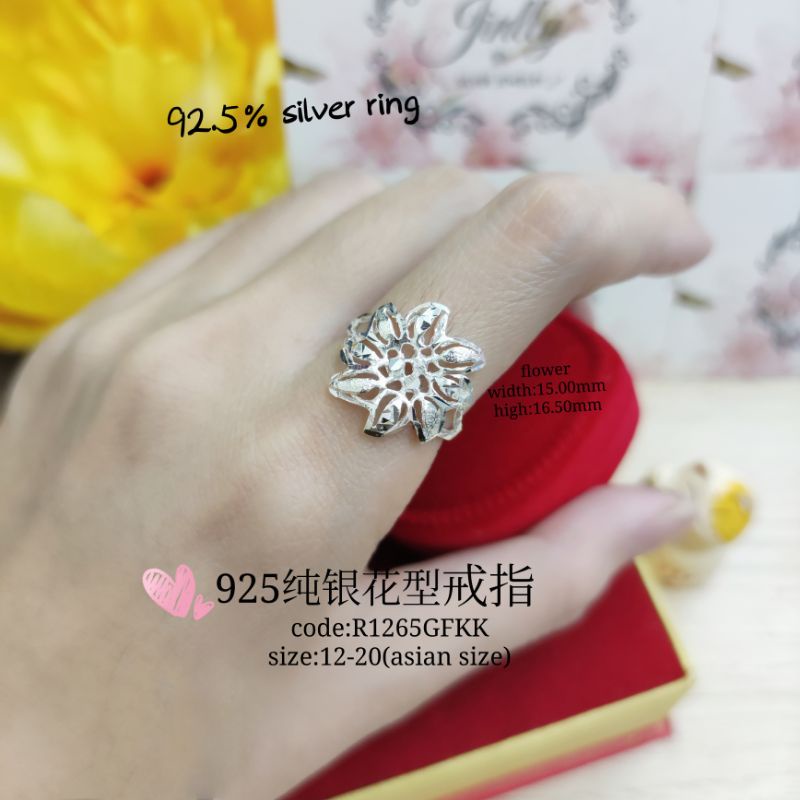 925 silver ring / cincin perak /cincin perempuan纯银戒指/fashion ring