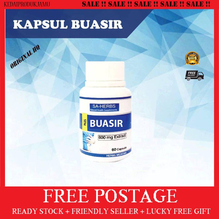 UBAT BUASIR MUJARAB HEMORRHOID Original HQ + Free Gift  Shopee Malaysia