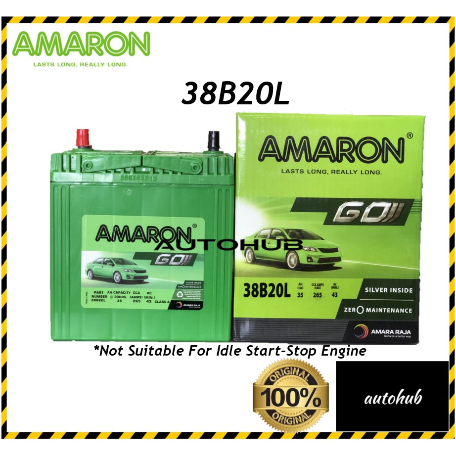 AMARON Battery 38B20L AMARON GO Series Premium Lasting | Shopee Malaysia