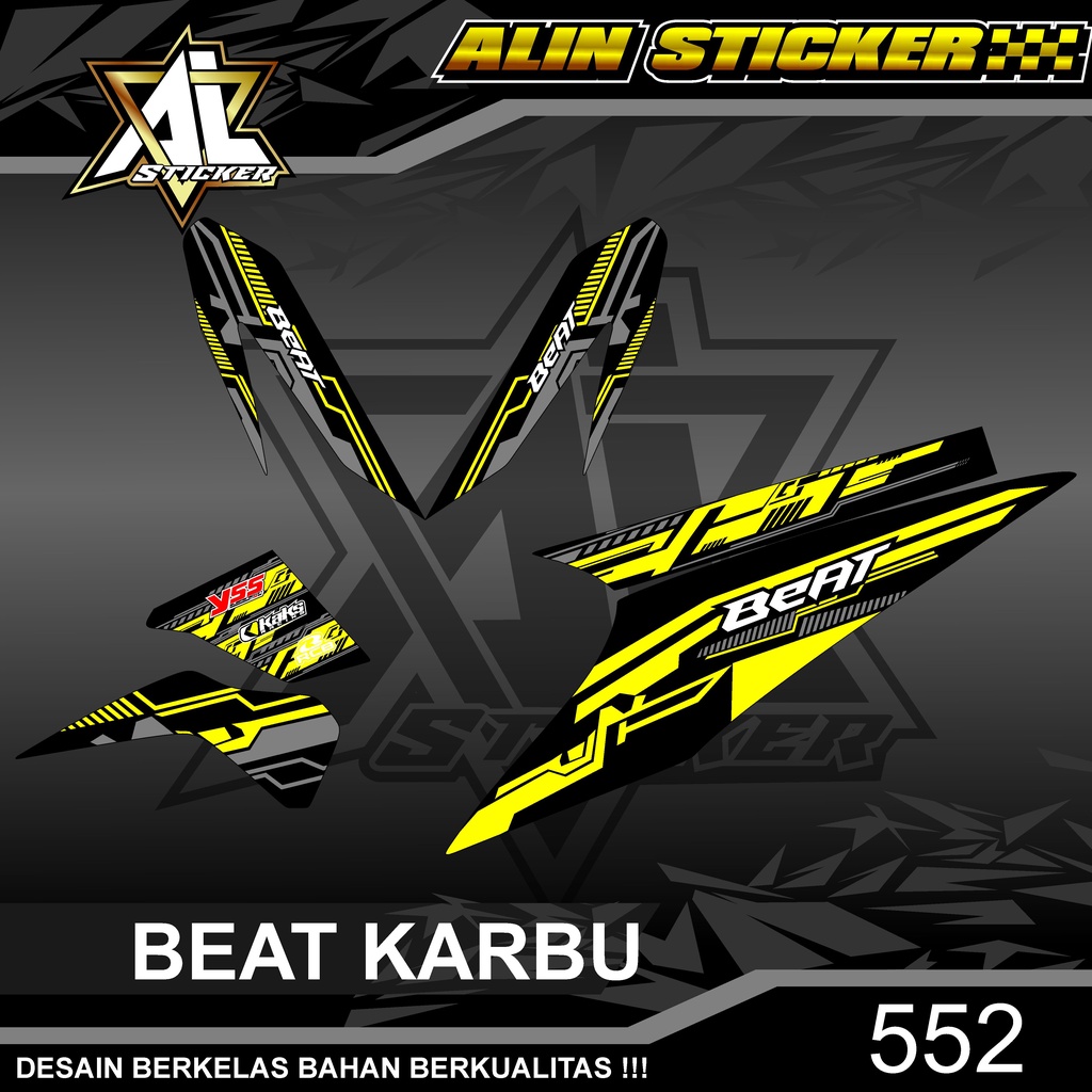 552 Striping Honda beat Karbu Striping Variation beat Carbu
