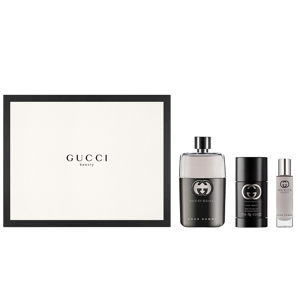 ORIGINAL Gucci Guilty Pour Homme EDT 90ml Gift Set Perfume | Shopee ...