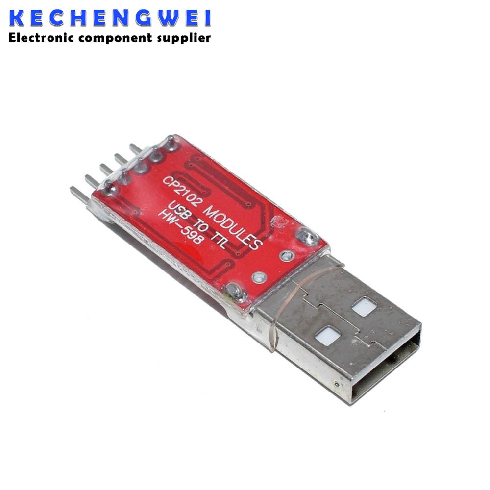 Modul CP2102 USB ke kabel unduh TTL serial UART STC dengan peningkatan garis Super Brush PL2303
