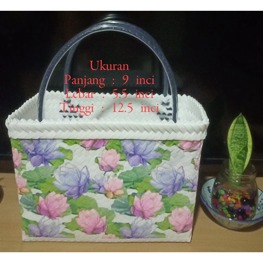 Handwoven Borneo Craft SARAWAK Premium Decoupage Handmade Basket