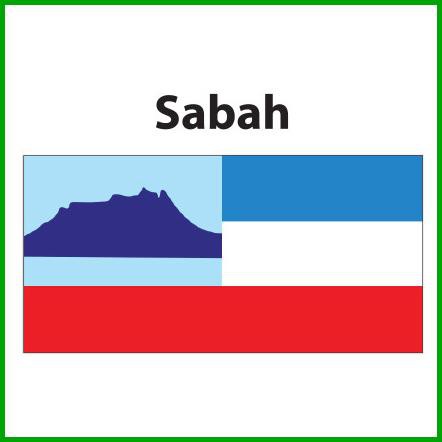 Sabah Flag 3x6ft, Bendera Sabah 3x6ft, Polyester | Shopee Malaysia