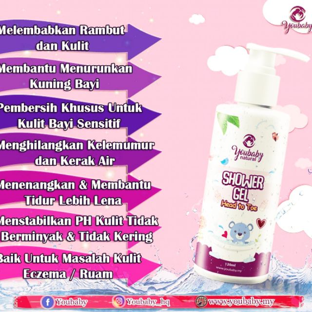 Youbaby Shower Gel (Natural Product) Shopee Malaysia