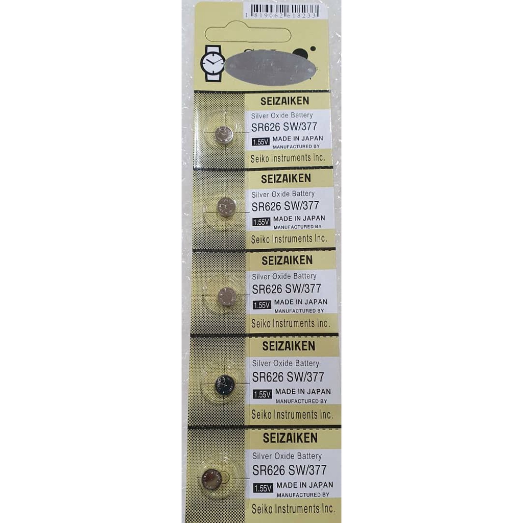 SEIZAIKEN 377 SR626SW GENUINE SEIKO JAPAN CELL 1.55V BATTERY SR626 sr 626 |  Shopee Malaysia