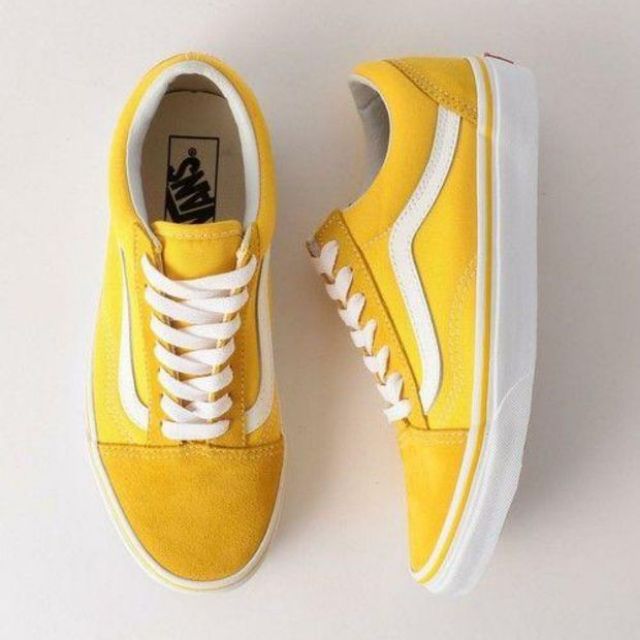 mustard yellow old skool vans