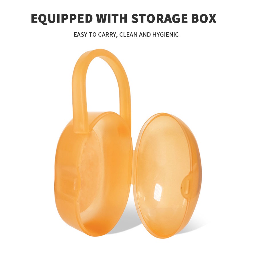 Have Quality Silicone puting pacifier set Super soft nipples Sleeping Newborn baby nipple BPA Durable - Image 3