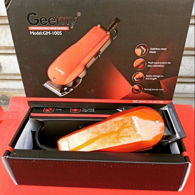 New Geemy Gm 1005 Hair Clipper Shopee Malaysia