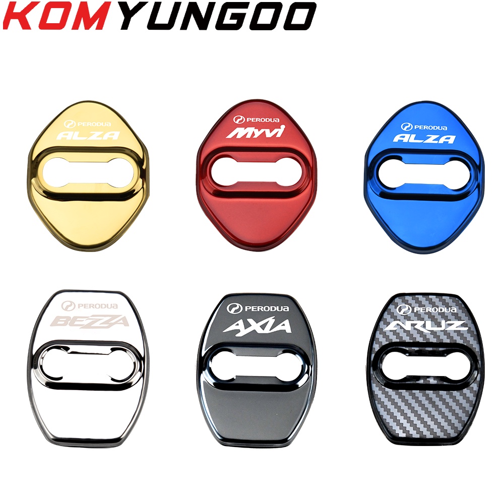 Reliable Quality 4PCS Car Door Lock Cover PERODUA MYVI ARUZ BEZZA AXIA ALZA VIVA ATIVA Auto Protect Case Decoration P... - Image 5