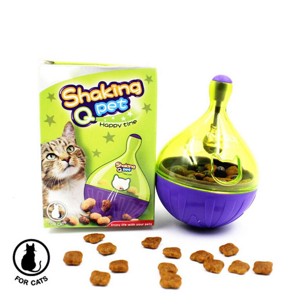 Leakage Food Ball Cats Kitten Training Exercise Fun Bowl Tasty Toy