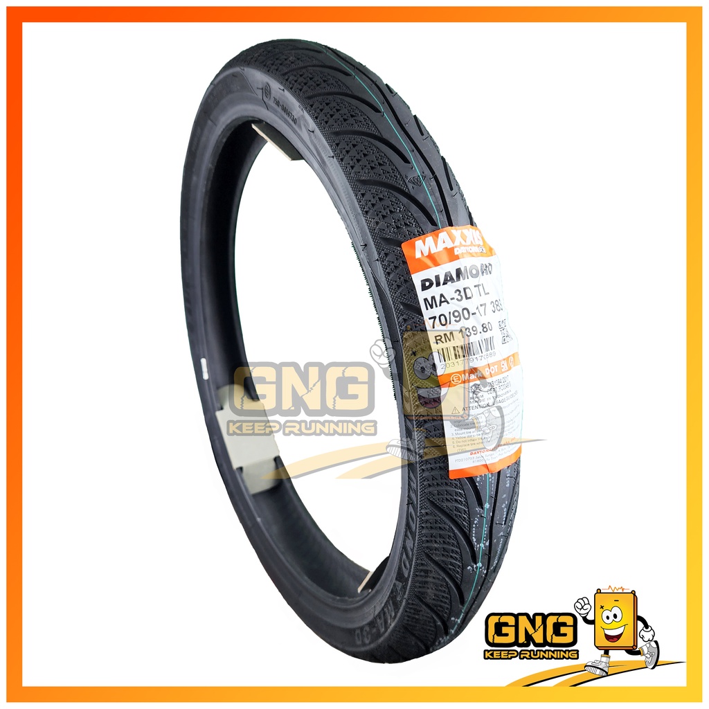 Tayar Maxxis Diamond 70 80 / Tayar Camel Tubeless Cm72 Diamond 60 90 17 ...