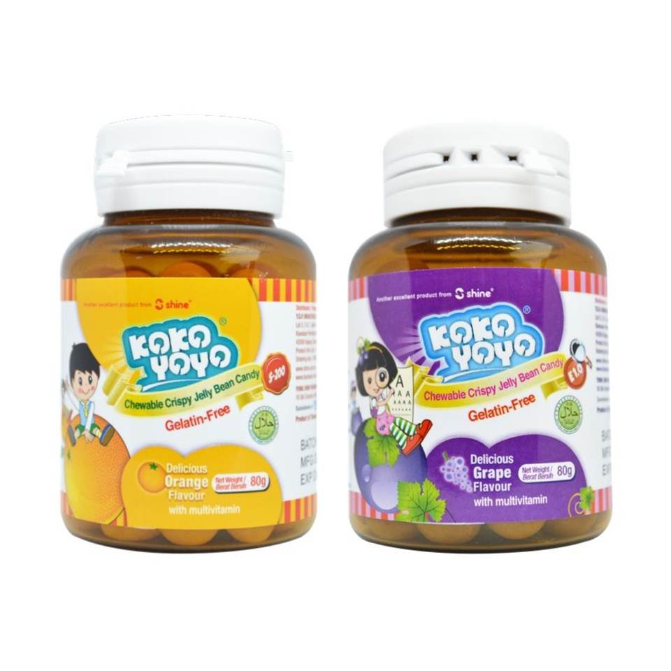 SHINE KOKOYOYO JELLY BEAN CANDY WITH MULTIVITAMIN 80G Shopee Malaysia