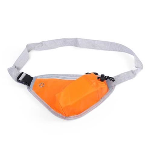 MULTIFUNCTIONAL OUTDOOR PORTABLE WATER RESISTANT TRIANGLE WAIST POUCH (ORANGE)