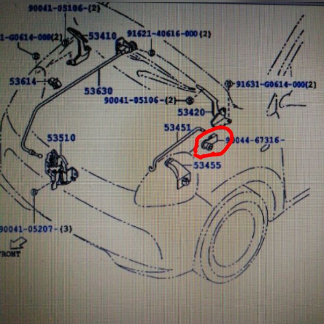 PERODUA BONNET STAND BUSH CLIP VIVA KANCIL KELISA KEMBARA 