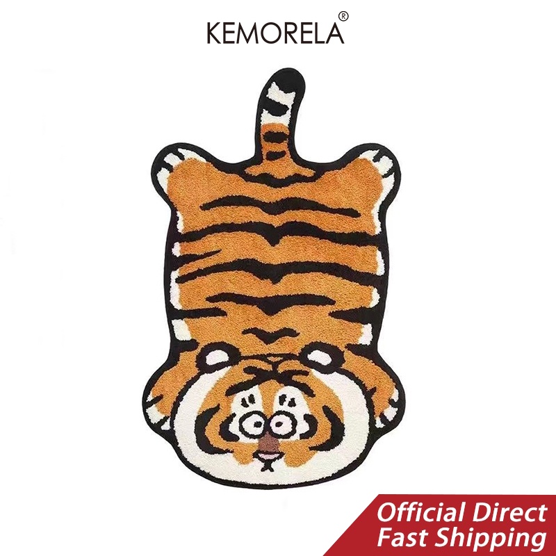 KEMORELA Karpet Door mat Cartoon Entrance Door Mat Little Tiger Carpet ...