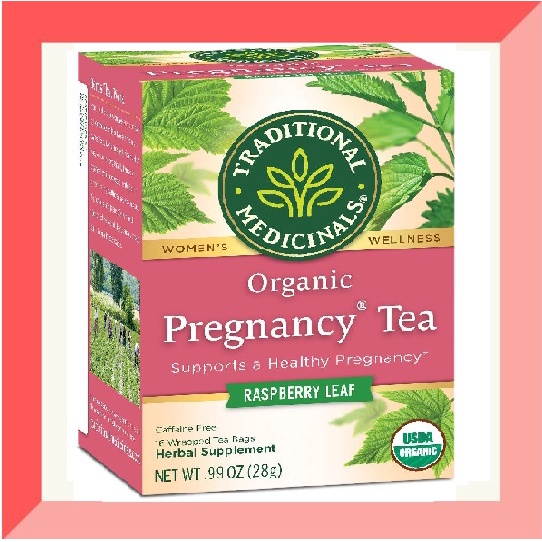 Traditional Medicinals Organic Pregnancy Tea Raspberry Leaf, Caffeine Free Exp 4/2027