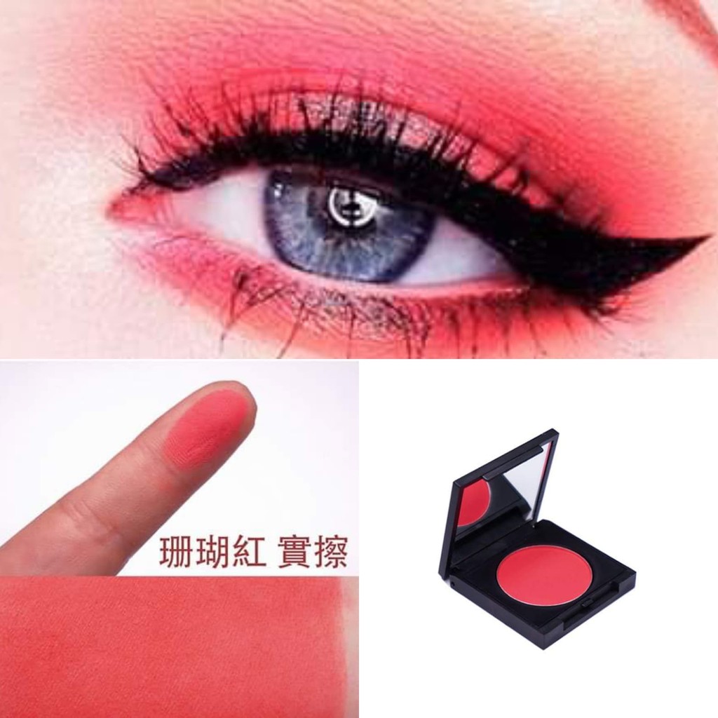 matte red eyeshadow