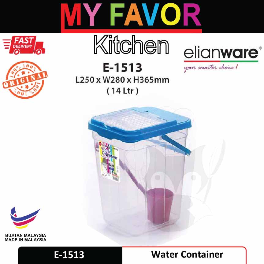 Elianware E1513 (14L) Big Water Container hawker Bekas Air Minuman