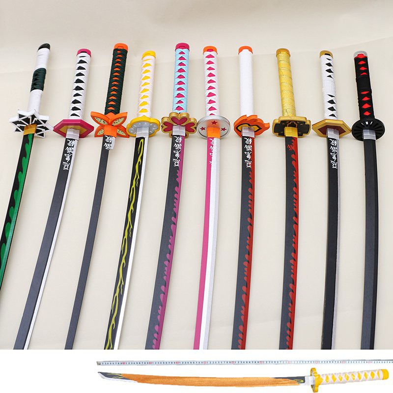 Butterfly Knife 鬼灭之刃刀我妻善逸动漫周边炭治郎蝴蝶忍富冈义勇日轮刀cos木刀