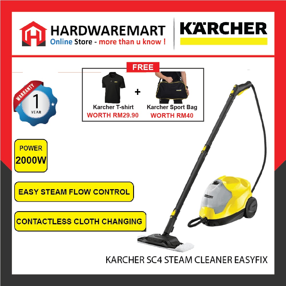 Karcher SC4 Steam Cleaner EasyFix (2000W/3.5 Bar) Shopee Malaysia