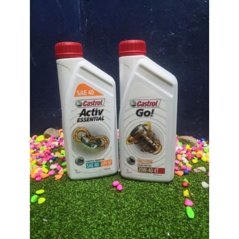 Castrol Go 4t 20w 40 Castrol Activ Essential Sae 40 100 Original