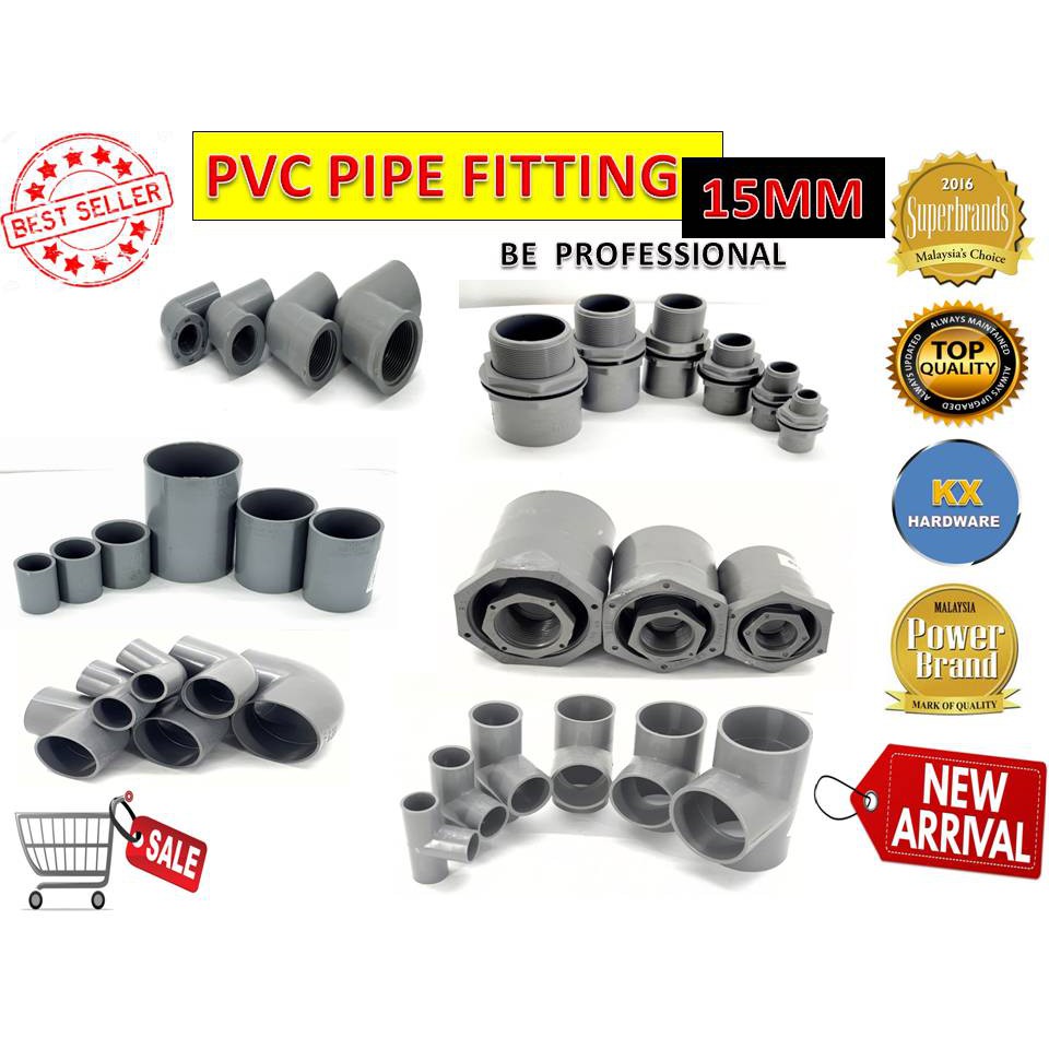 15MM (1/2") PVC PIPE FITTING KELABU Shopee Malaysia