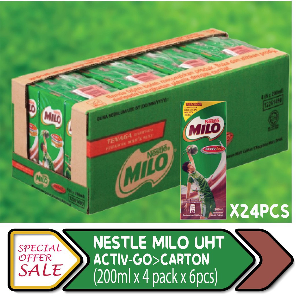  AIR  KOTAK  MILO 200ml x 24pcs 1 CARTON  Shopee Malaysia