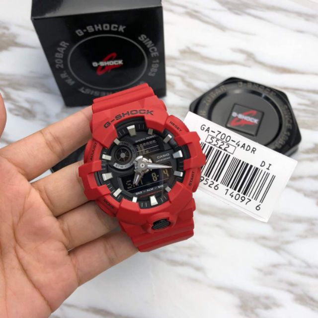 g shock ga700 red