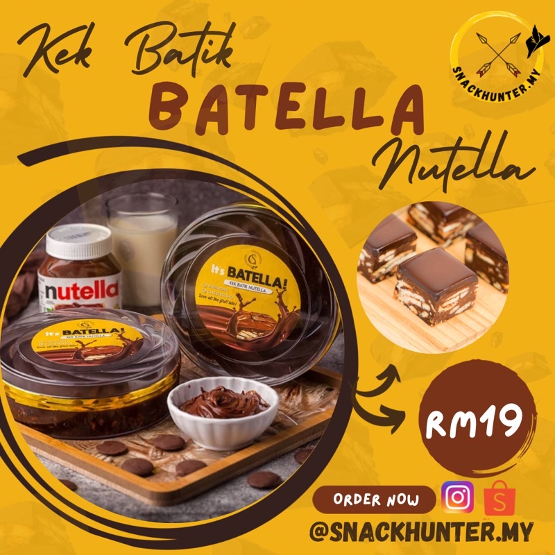 Batella Kek Batik Nutella Choco Biscoff Review By Khairul Aming Shopee Malaysia