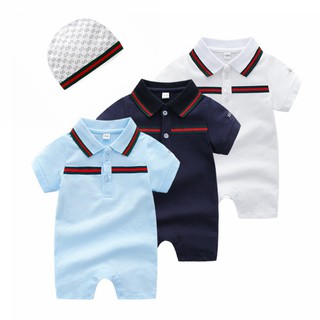 polo rompers baby boy