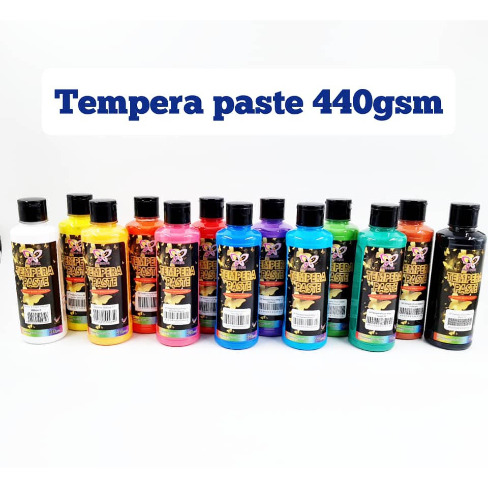 Five Star Tempera Paste Paint Instant Water Colour 440ML & Fluorescent
