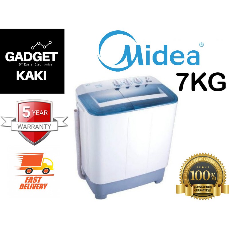 Midea 7kg Semi Auto Washing Machine Msw-7118p 